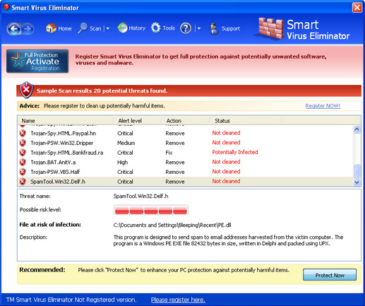 Smart Virus Eliminator screenshot Smart Virus Eliminator screenshot