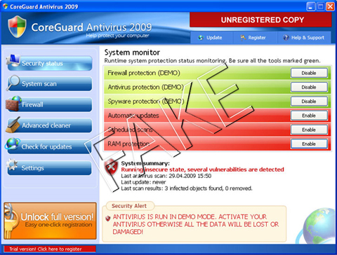 CoreGuard Antivirus 2009