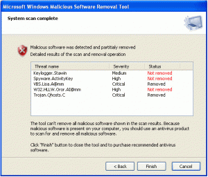 Windows Malicious Software Removal Tool
