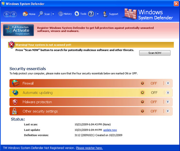 Windows System Defender