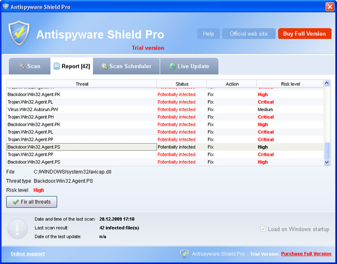 related image #1 from Antispyware Shield Pro