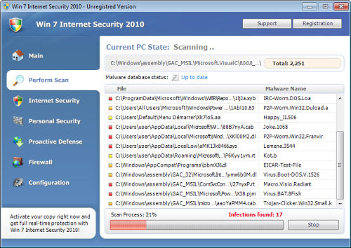 Win 7 Internet Security 2010