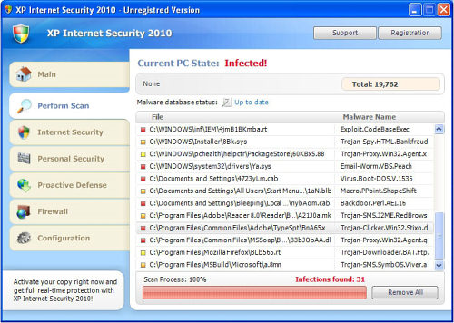 XP Internet Security 2010