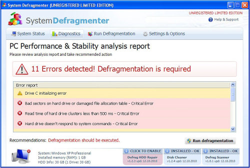 System Defragmenter