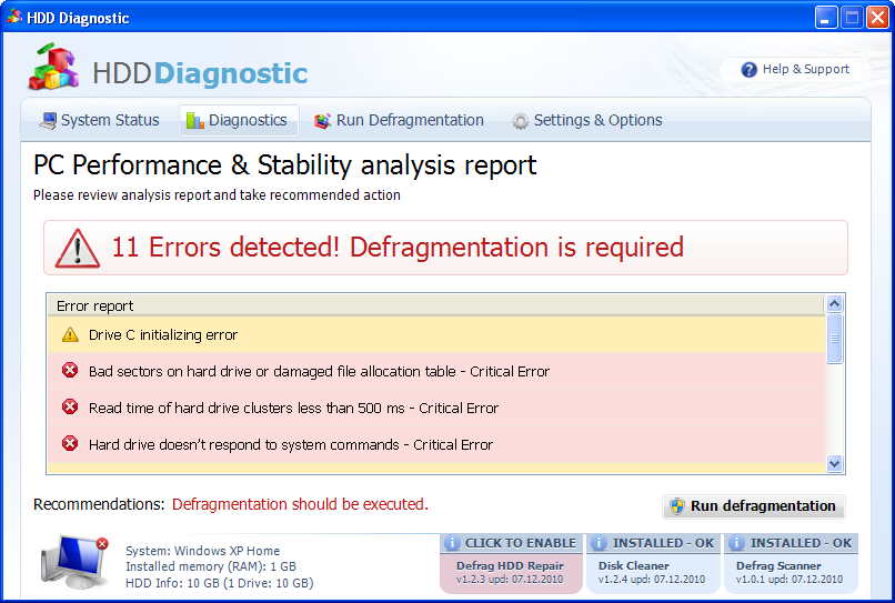 HDD Diagnostic