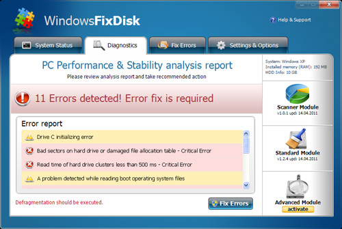 Windows Fix Disk