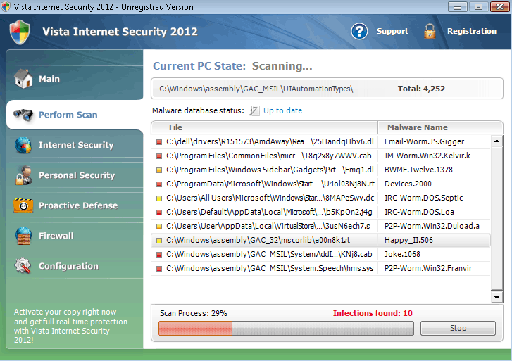 Vista Internet Security 2012