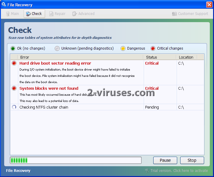 ntfs undelete malware