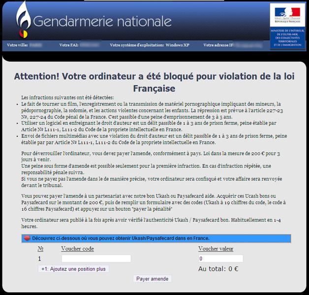 related image #1 from Gendermerie Nationale virus
