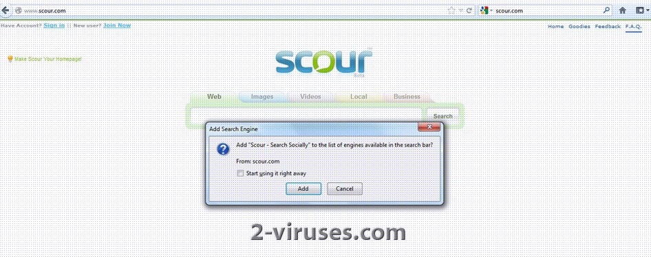 Scour.com redirect