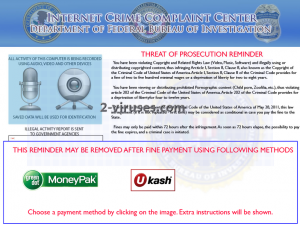 Internet Crime Complaint Center Virus