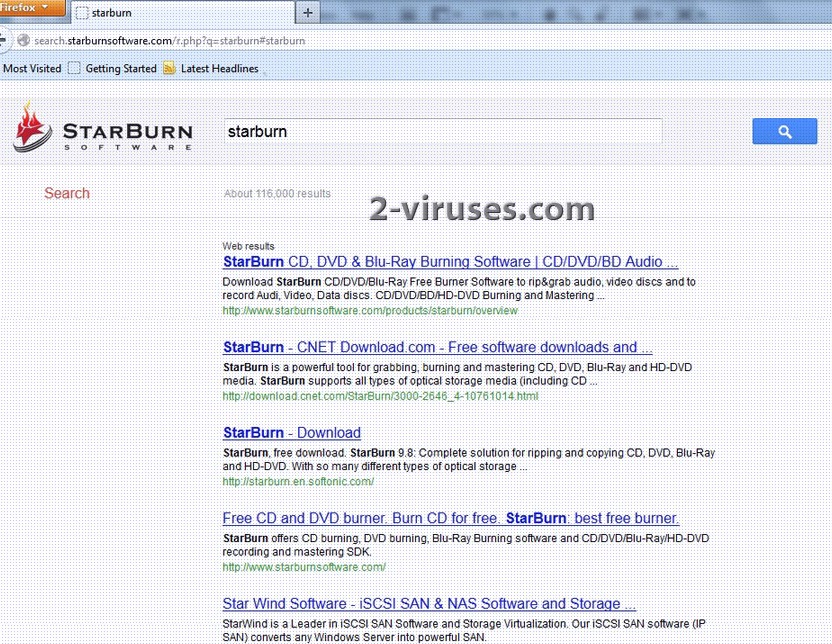 Starburn Software Virus