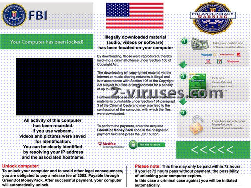 FBI Anti Piracy Warning