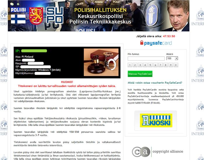 Suomen Poliisi virus