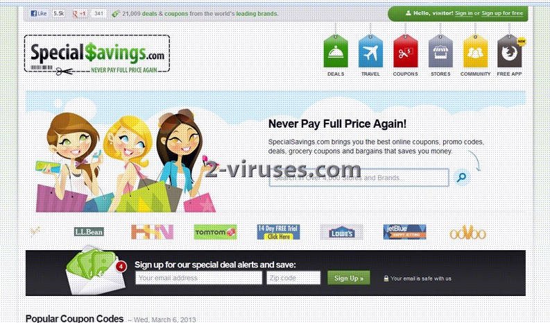 SpecialSavings Virus