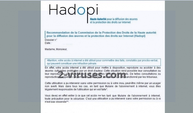HADOPI virus