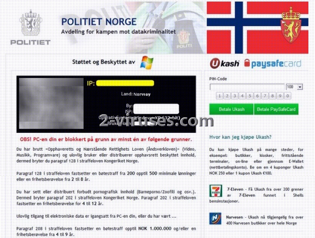 Politiet Norge Virus