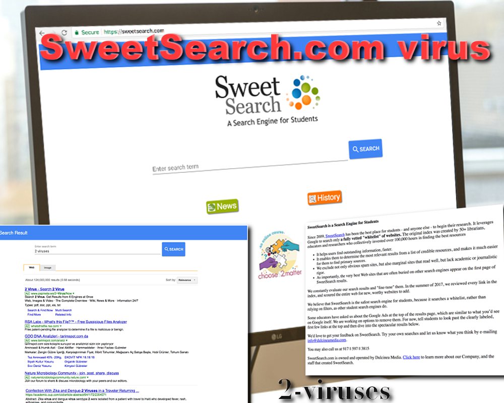 sweetsearch browser hijacker virus