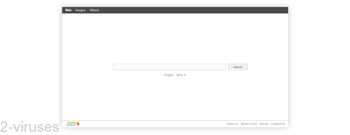 Buenosearch main page is very empty.
