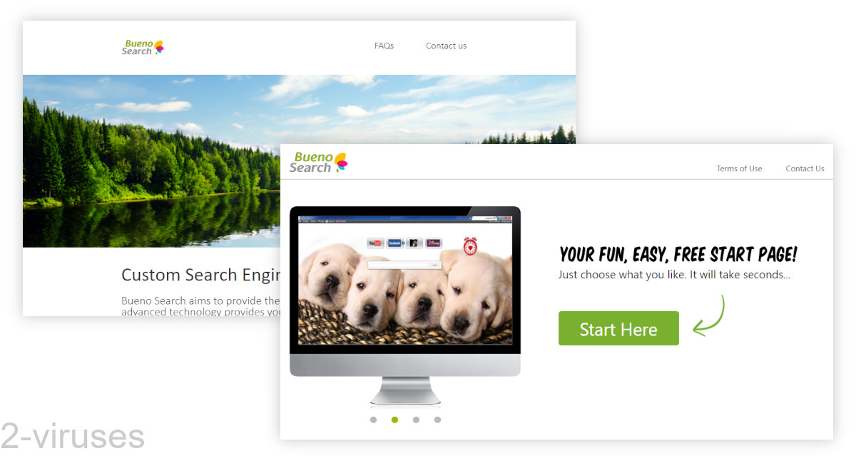 Buenosearch is advertised as a useful new tab extension.