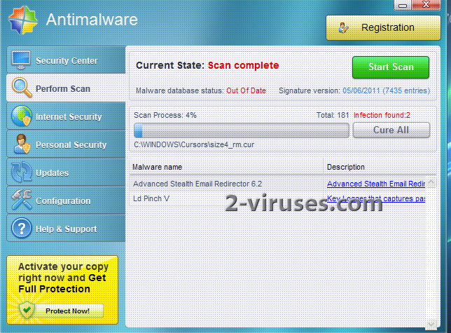 Antimalware virus