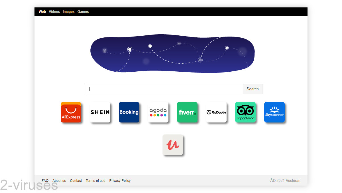 Vosteran.com's front page has a few ads.