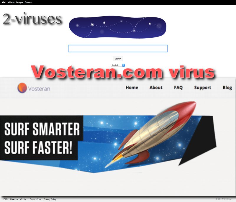 Vosteran virus browser hijacker