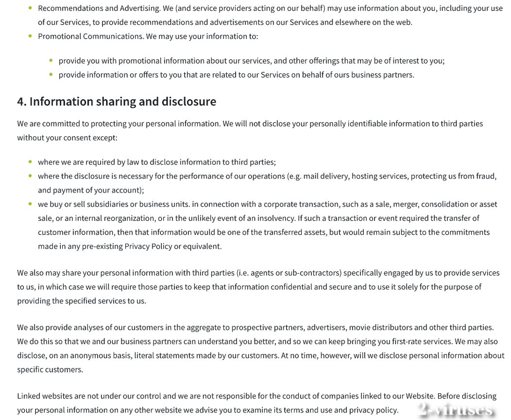 VideoStripe screenshot EULA