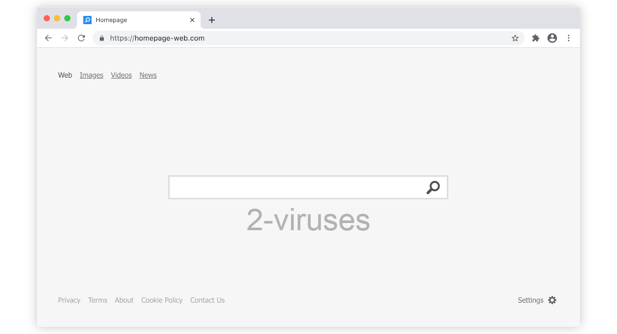 Homepage-web.com has a basic front page with a search box in the middle.