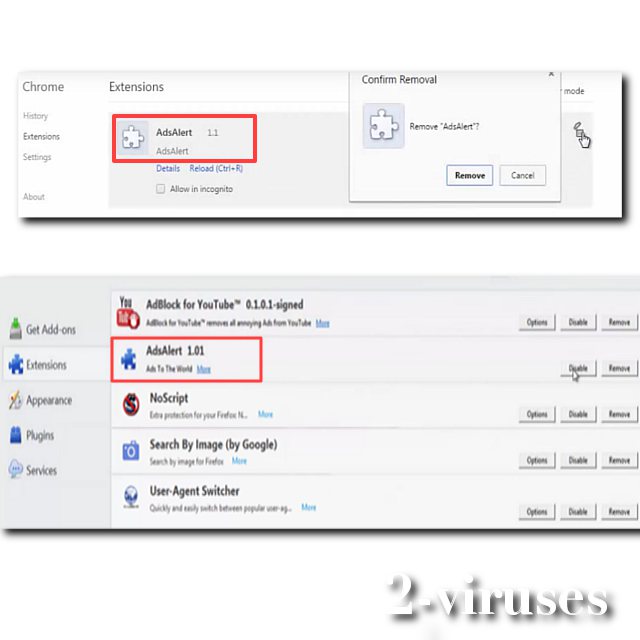 Browsers with AdsAlert