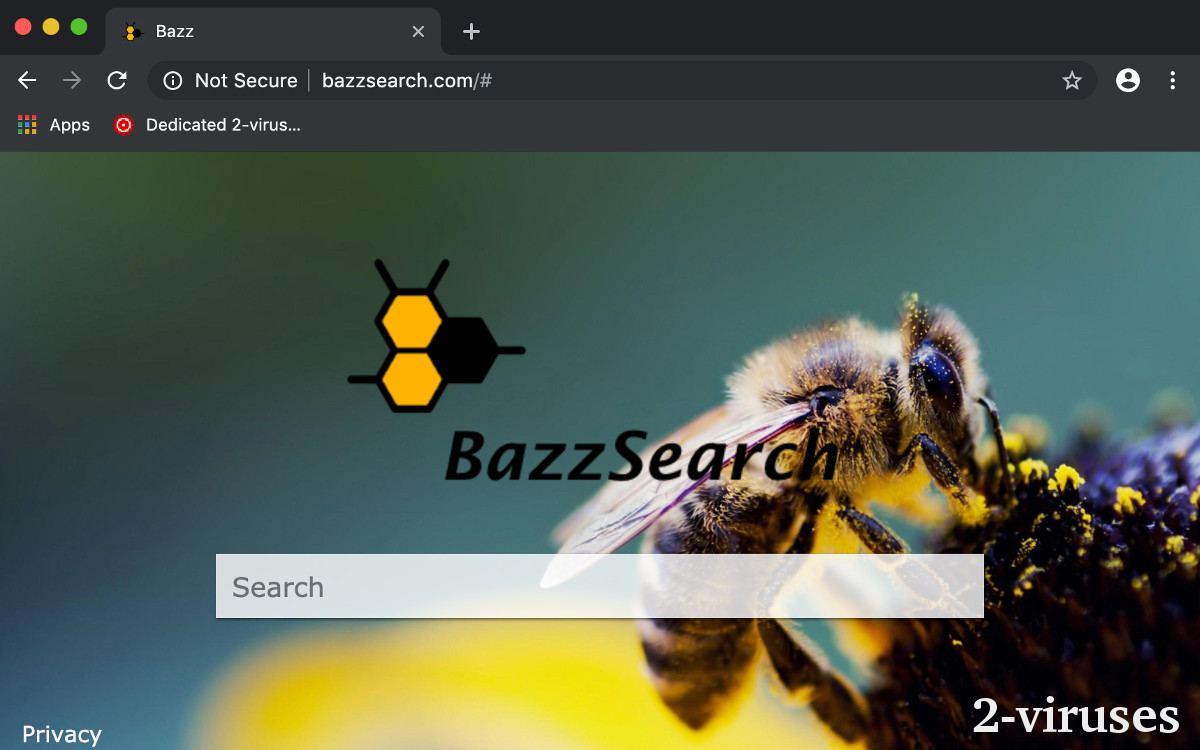 screenshot of BazzSearch.com
