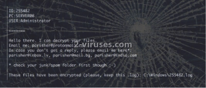 Parisher Ransomware