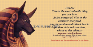 Anubis ransomware