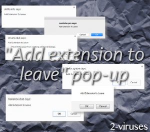 “Add Extension to Leave” pop-up
