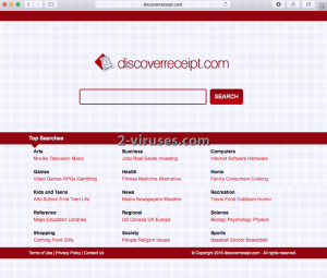 Discoverreceipt.com virus