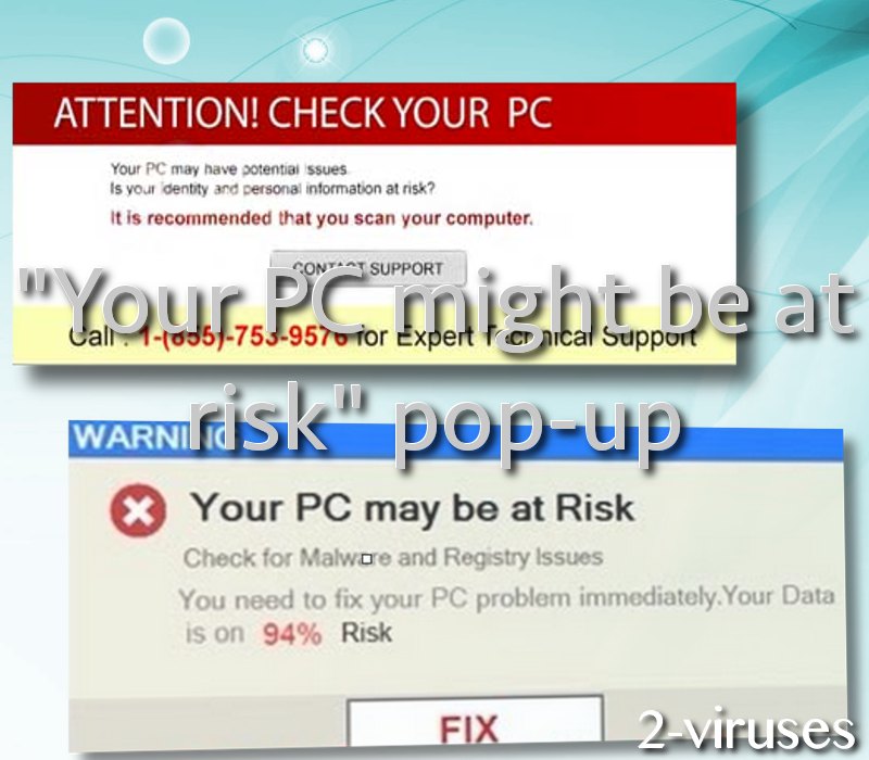 Your Computer May be at Risk Popup How to remove Dedicated 2