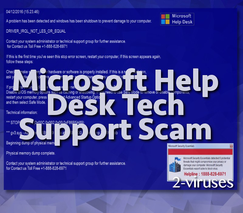 Microsoft Help Desk Tech Support Scam How To Remove Jun 2018