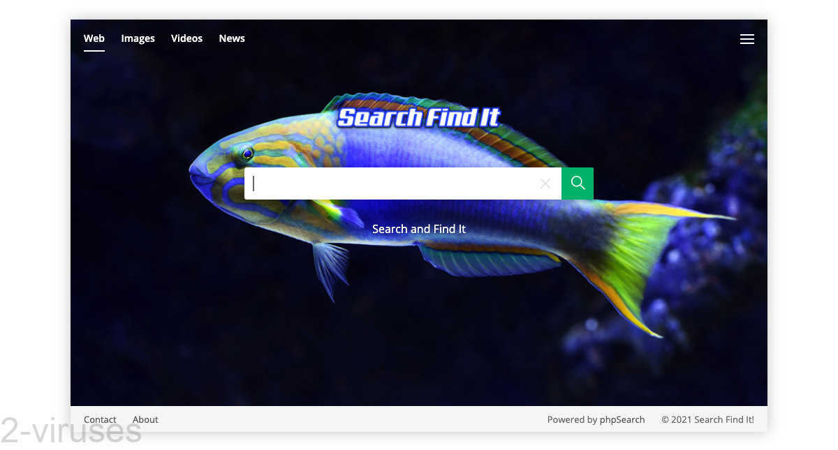 Searchfindit.com shows different background pictures every time you open it.