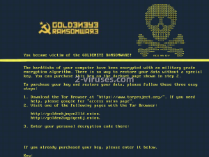 GoldenEye Ransomware