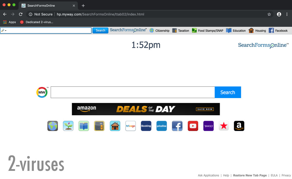SearchFormsOnline home page