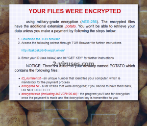 Potato ransomware