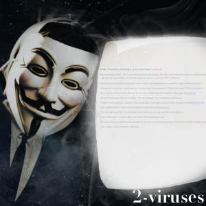 Anonymous operation against Freedom Sharing II and child-pornography on their sites