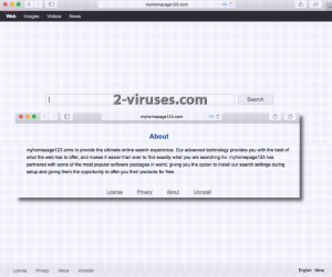MyHomePage123.com virus