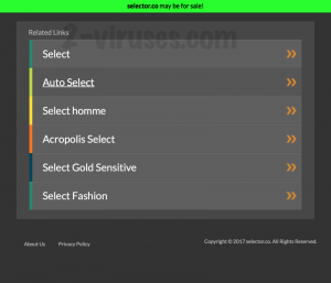 Search-selector.co virus