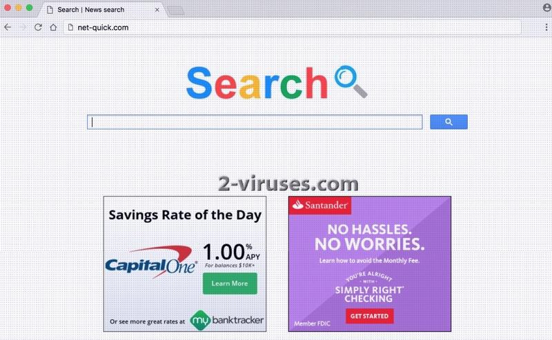 Net-quick.com browser hijacker virus remove