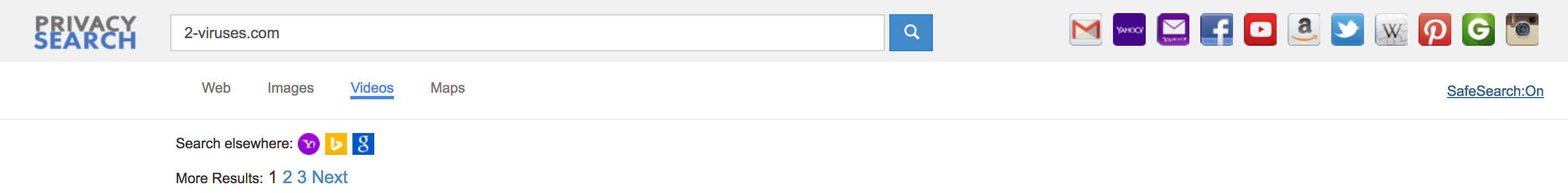 Search.privacy-search.net results