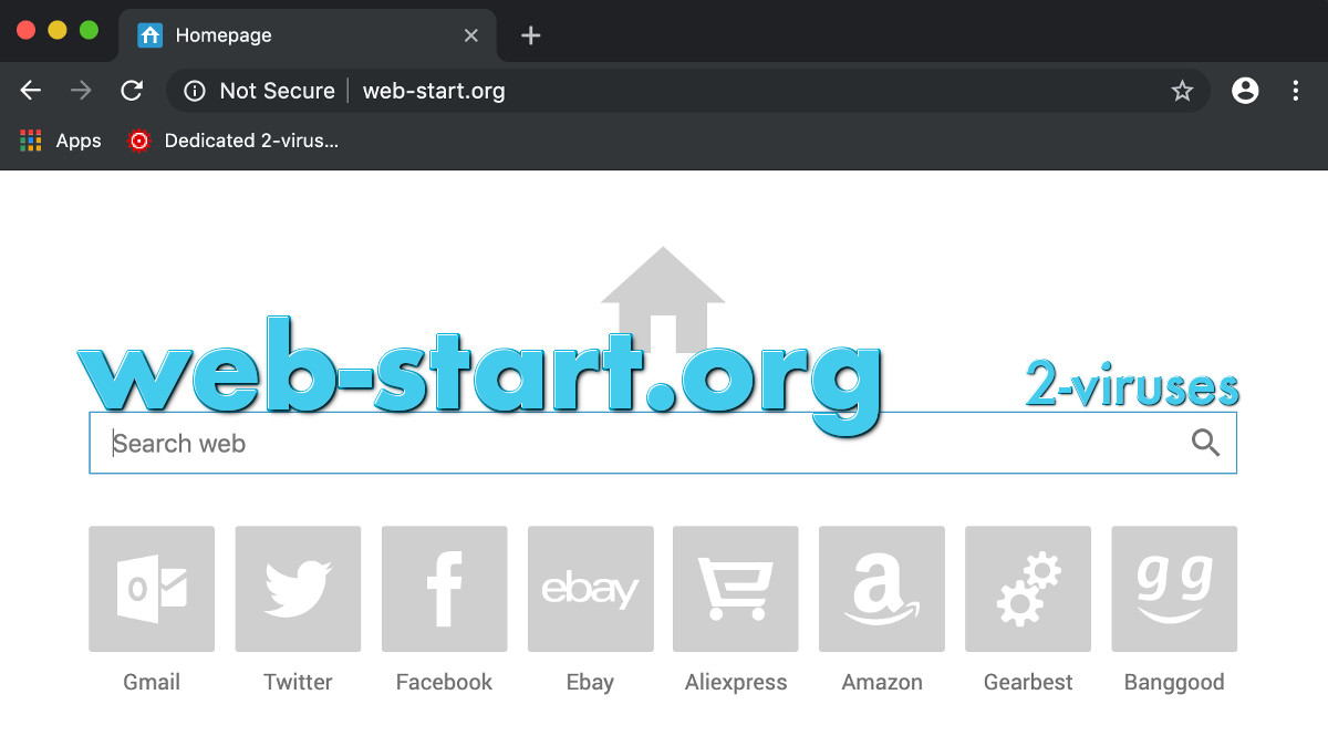 "Web-start.org", the page screenshot