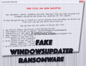 Fake WindowsUpdater ransomware