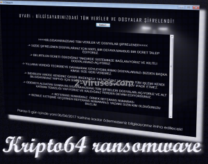 Kripto64 ransomware