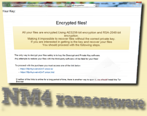 NM4 ransomware